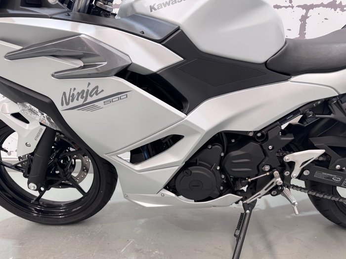 2025 Kawasaki Ninja 500 (EX500G) Ninja White