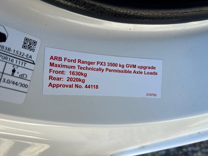 2021 Ford Ranger XL PX MkIII MY21.75 4X4 Dual Range Arctic White