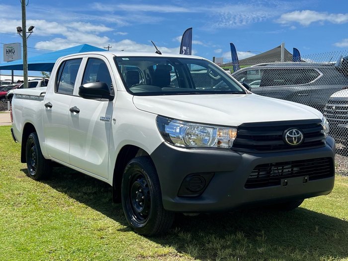 2019 Toyota Hilux Workmate TGN121R 4x2 Glacier White