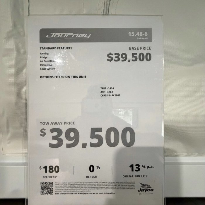 2022 JAYCO JOURNEY 15.48-6.JY-MY22