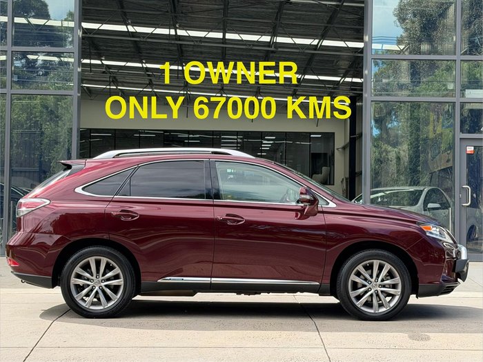 2012 Lexus RX 450h Sports Luxury GYL15R 4X4 On Demand Vermillion