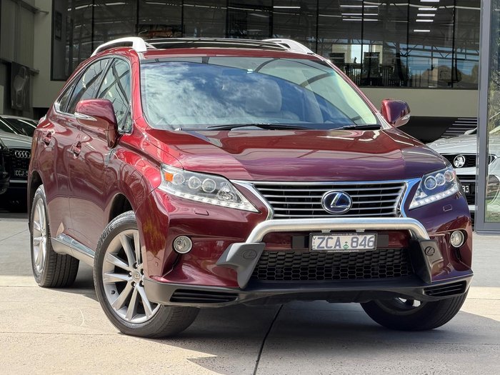 2012 Lexus RX 450h Sports Luxury GYL15R 4X4 On Demand Vermillion