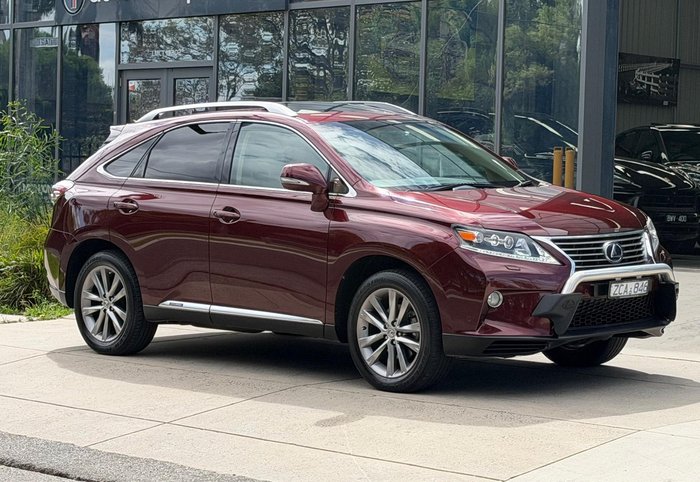 2012 Lexus RX 450h Sports Luxury GYL15R 4X4 On Demand Vermillion