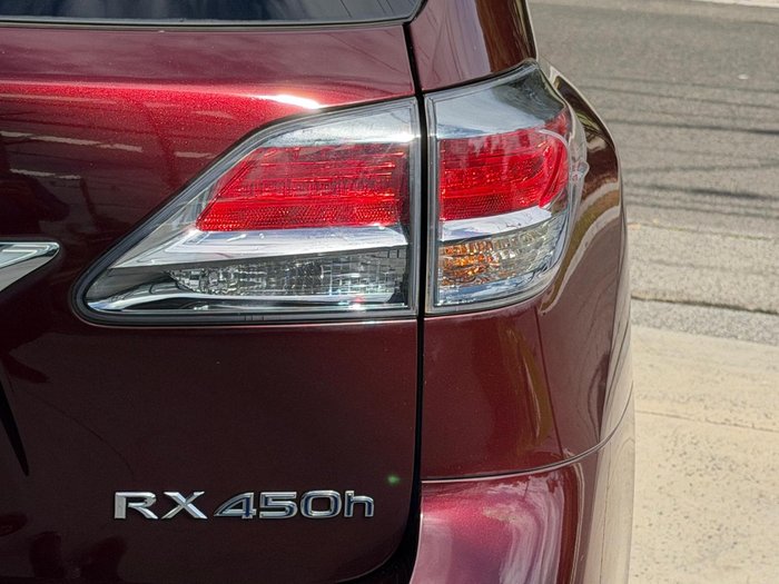 2012 Lexus RX 450h Sports Luxury GYL15R 4X4 On Demand Vermillion