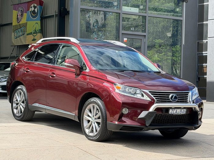 2012 Lexus RX 450h Sports Luxury GYL15R 4X4 On Demand Vermillion