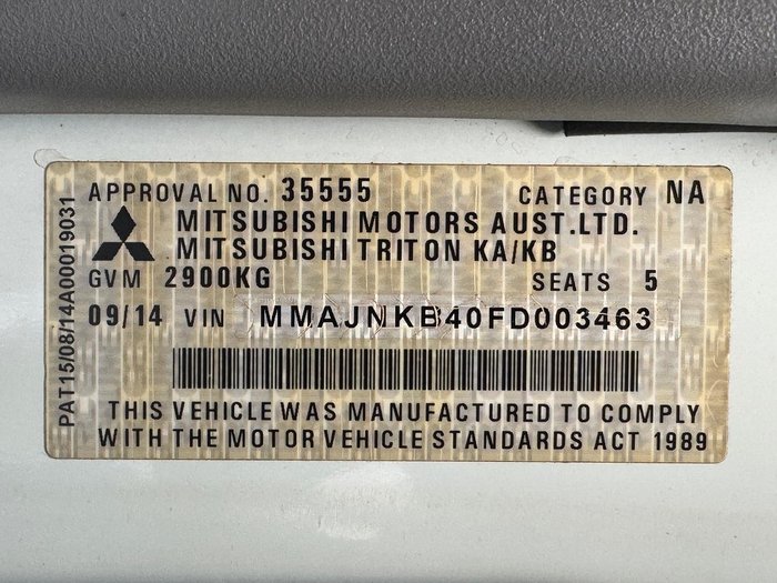 2014 Mitsubishi Triton GLX