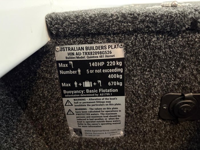 2025 QUINTREX 481 Hornet