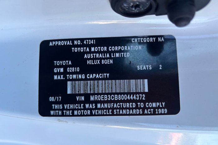 2017 Toyota Hilux Workmate