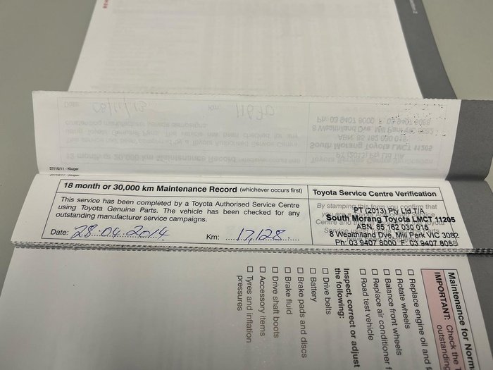 2012 Toyota Kluger Grande GSU45R MY12 AWD Graphite