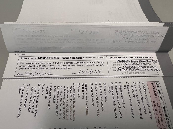 2012 Toyota Kluger Grande GSU45R MY12 AWD Graphite