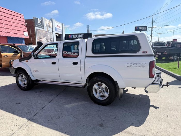 2010 Nissan Navara ST-R D22 MY09 4X4 Artic White