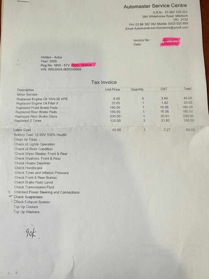 2005 Holden Astra CDX AH MY05 Silver