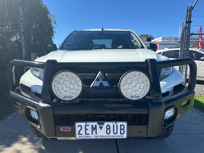 2022 Mitsubishi Triton GLX-R MR MY22 4X4 Dual Range White Diamond