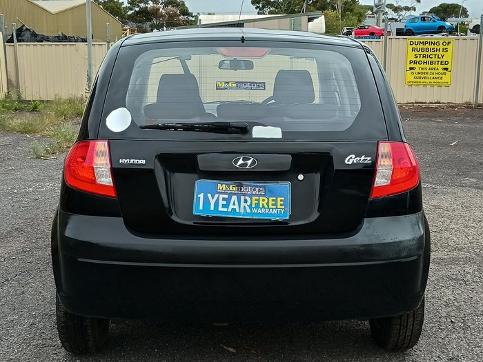 2008 Hyundai Getz S TB MY07 Ebony Black