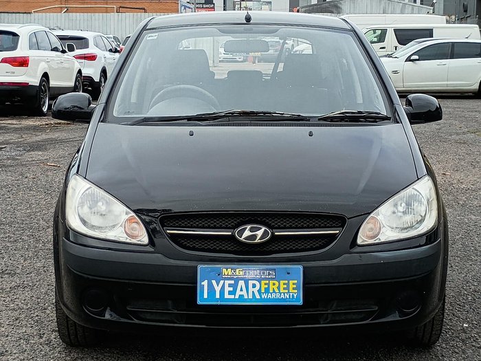 2008 Hyundai Getz S TB MY07 Ebony Black
