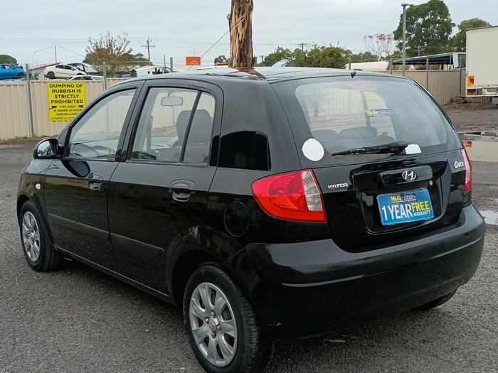 2008 Hyundai Getz S TB MY07 Ebony Black