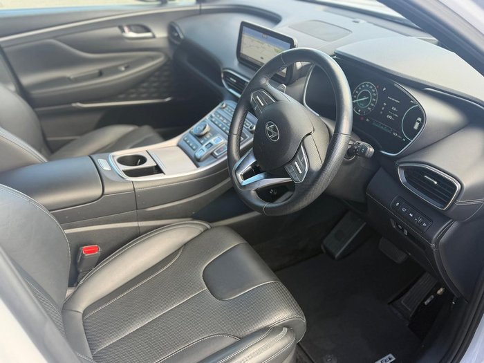 2022 Hyundai Santa Fe Hybrid Highlander TM.V4 MY23 4X4 On Demand Glacier White