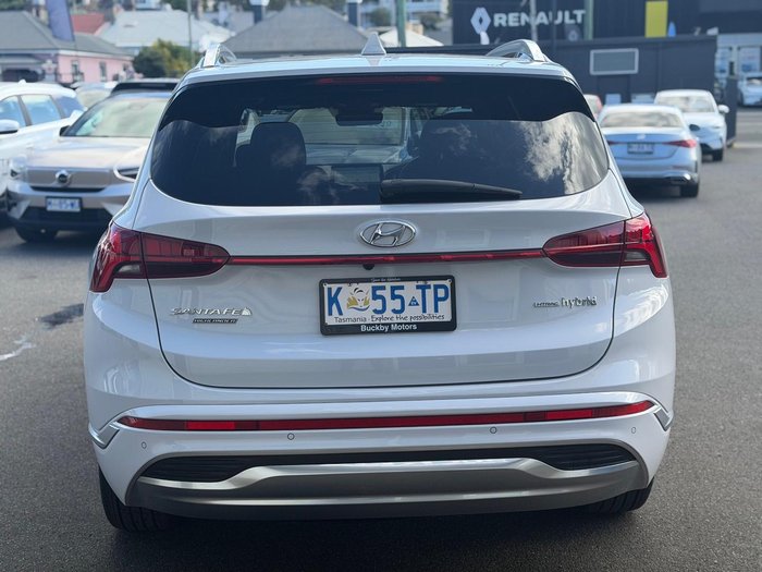 2022 Hyundai Santa Fe Hybrid Highlander TM.V4 MY23 4X4 On Demand Glacier White
