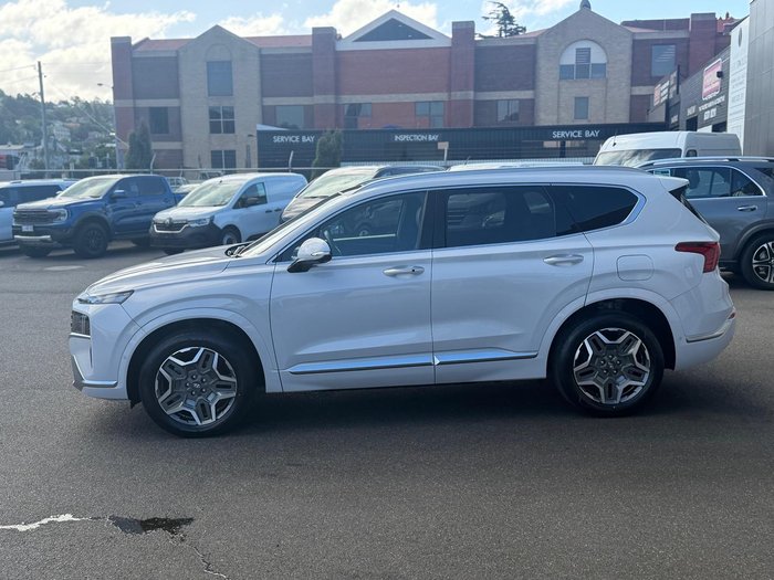 2022 Hyundai Santa Fe Hybrid Highlander TM.V4 MY23 4X4 On Demand Glacier White