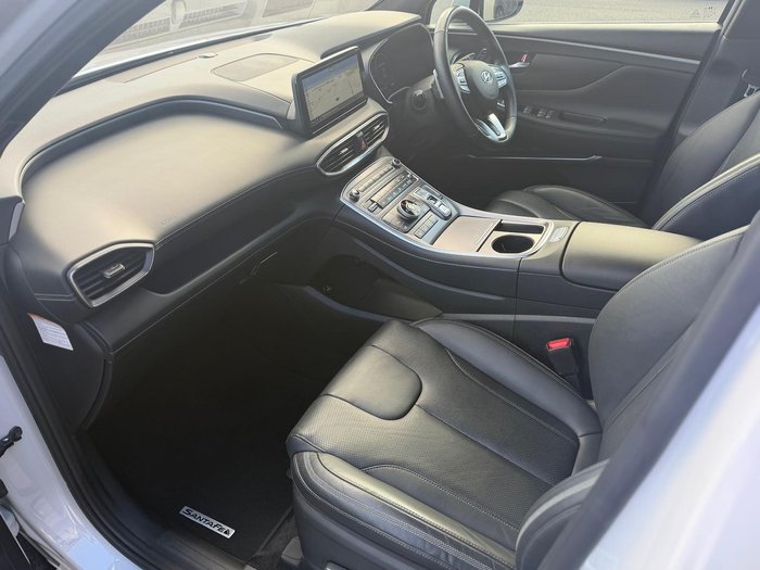 2022 Hyundai Santa Fe Hybrid Highlander TM.V4 MY23 4X4 On Demand Glacier White