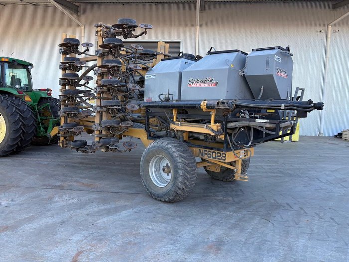 2016 SERAFIN ULTISOW 6M NARROW FOLD SINGLE DISC AIR SEEDER USED YELLOW