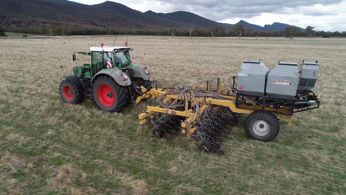 2016 SERAFIN ULTISOW 6M NARROW FOLD SINGLE DISC AIR SEEDER USED YELLOW