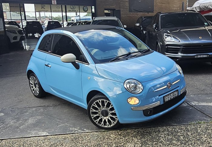 2014 Fiat 500C Lounge Series 3 Mediterranean Blue