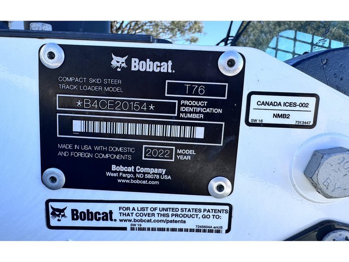 2022 Bobcat T76
