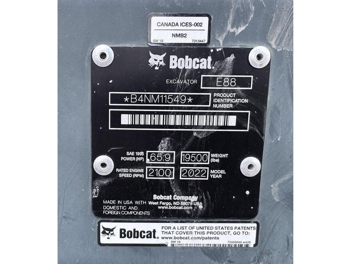 2022 Bobcat E88