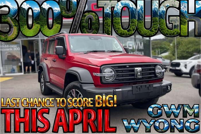 2026 GWM Tank 300 Ultra P01 4X4 On Demand Lunar Red