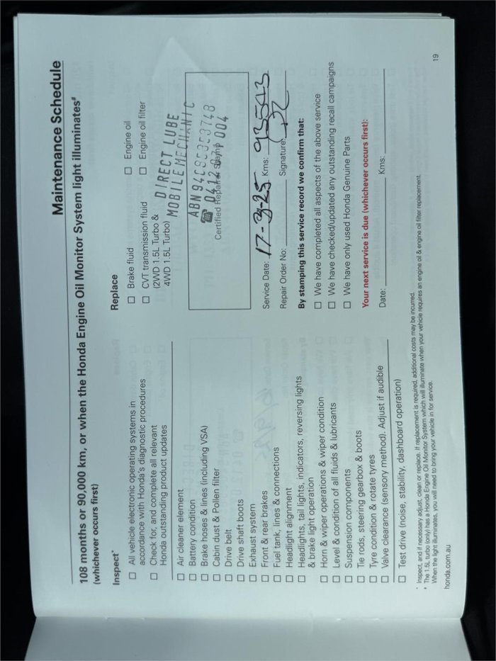 2022 HONDA CR-V Vi (2WD) 5 SEATS MY22 WHITE