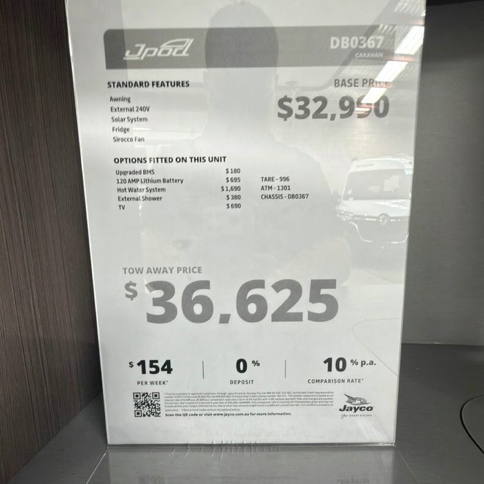 2026 JAYCO J-POD JPOD.X.OB-MY25