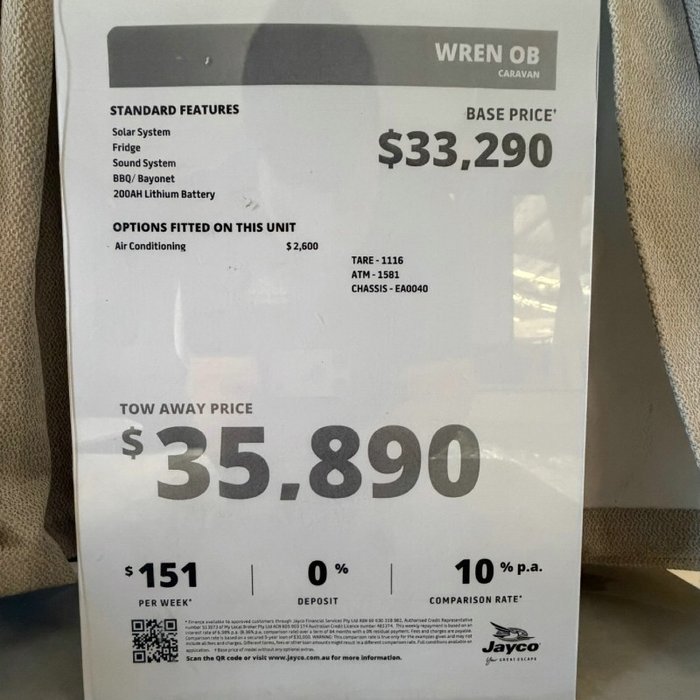 2025 JAYCO WREN OB.CP-MY26