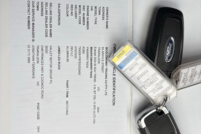 2024 Ford Everest Trend