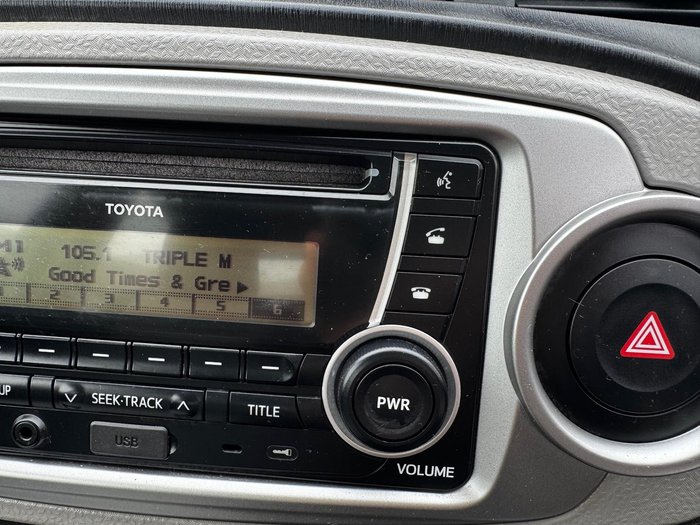 2012 Toyota Yaris YR NCP130R Glacier