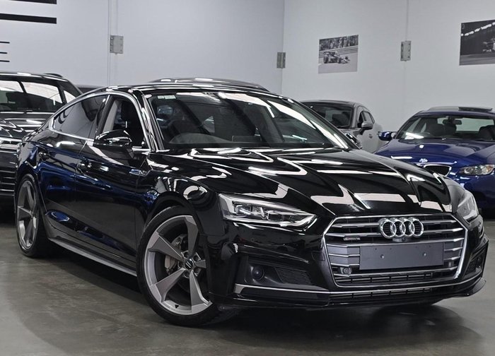 2020 Audi A5 45 TFSI S line F5 MY20 Four Wheel Drive Mythos Black