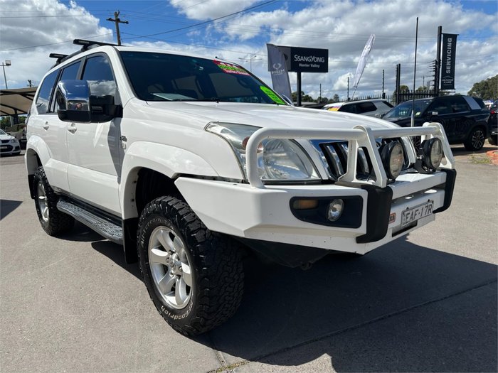 2008 TOYOTA LANDCRUISER PRADO GXL (4x4) KDJ120R 07 UPGRADE WHITE