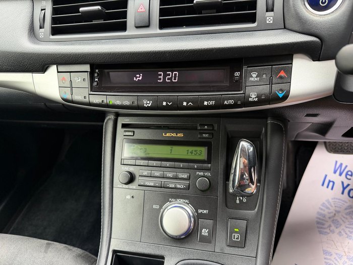 2012 Lexus CT 200h Prestige ZWA10R Onyx