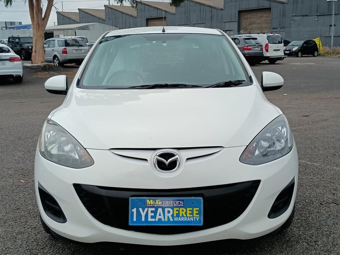 2013 Mazda 2 Neo DE Series 2 MY13 Crystal White Pearl