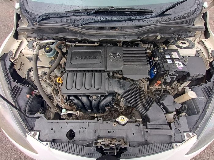 2013 Mazda 2 Neo DE Series 2 MY13 Crystal White Pearl