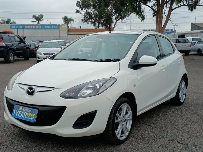 2013 Mazda 2 Neo DE Series 2 MY13 Crystal White Pearl