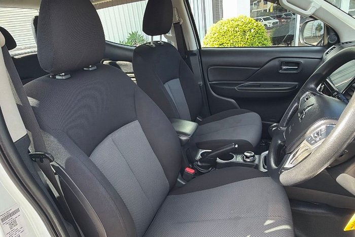 2019 Mitsubishi Triton GLX+ MR MY20 4X4 Dual Range White