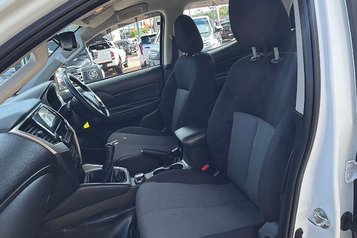 2019 Mitsubishi Triton GLX+ MR MY20 4X4 Dual Range White