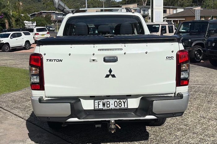 2019 Mitsubishi Triton GLX+ MR MY20 4X4 Dual Range White