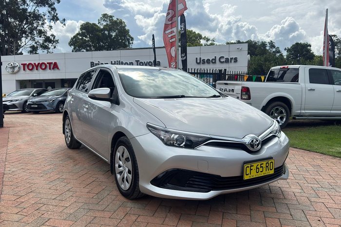 2015 Toyota Corolla Ascent ZRE182R Silver Pearl