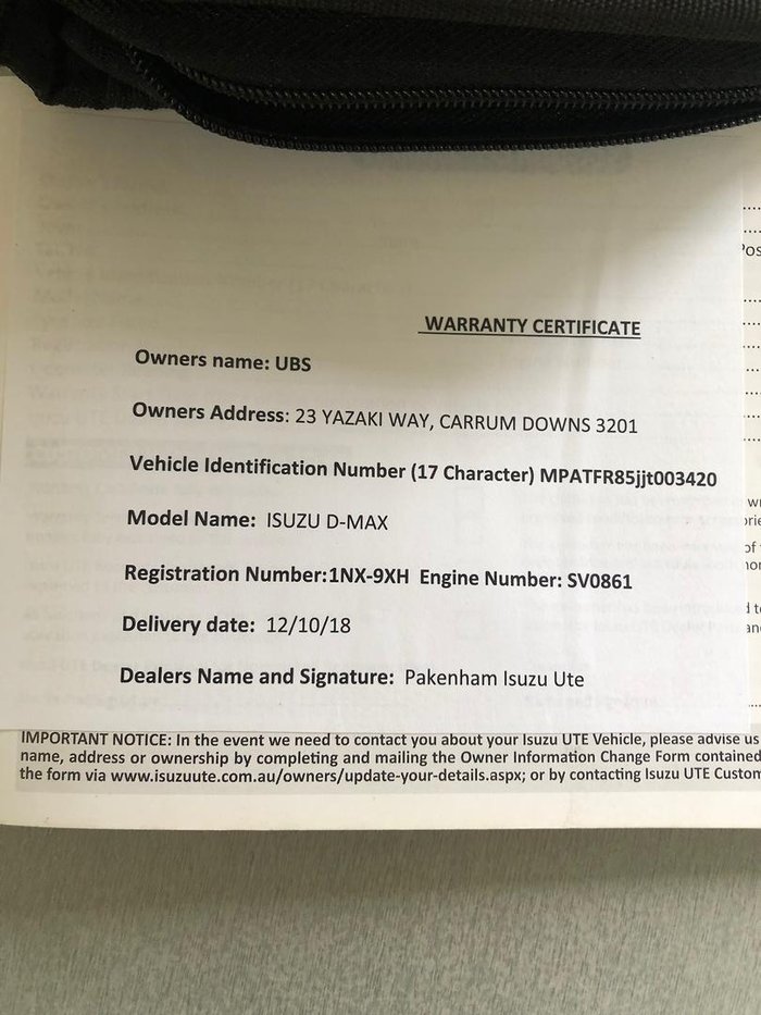 2018 Isuzu D-MAX LS-U High Ride MY18 4x2 Splash White