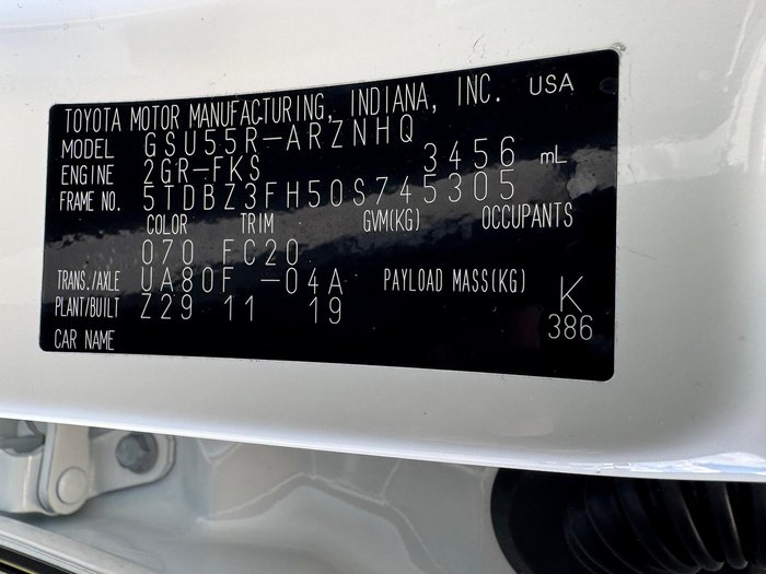 2019 Toyota Kluger GX