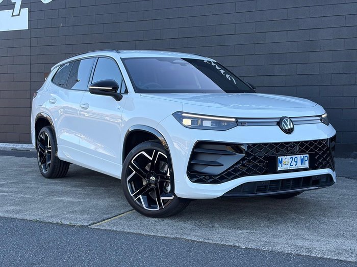2025 Volkswagen Tayron 195TSI R-Line R4 MY25 Four Wheel Drive Pure White