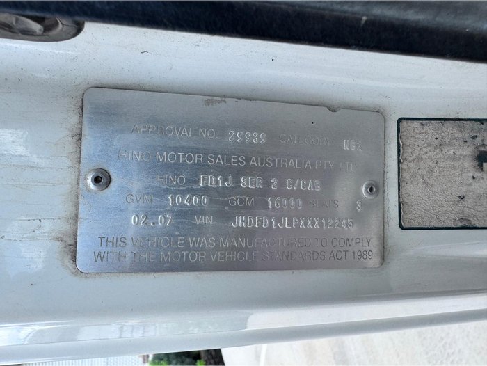 2007 Hino Fd1j Series 2