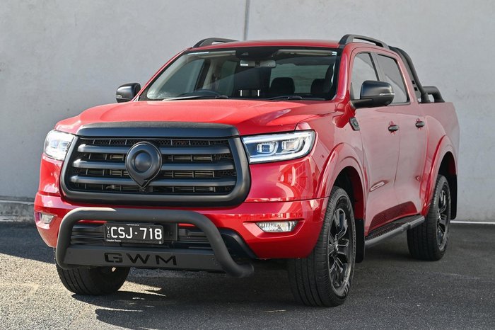 2023 GWM Ute Cannon Vanta NPW 4X4 Dual Range Scarlet Red